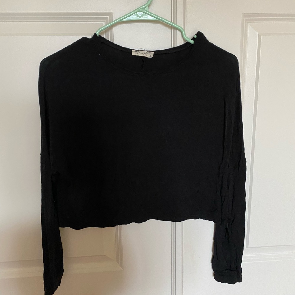 black long sleeve shirt from olivia rae